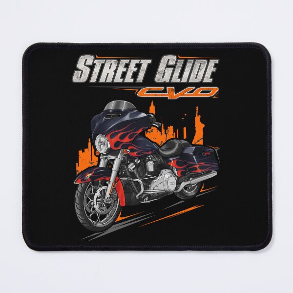 Item preview, Motorcycle Street Glide CVO FLHXSE 2015 Ultraviolet Blue & Molten Lava Flames for Motorcycle Riders designed and sold by MotoApparelHub.