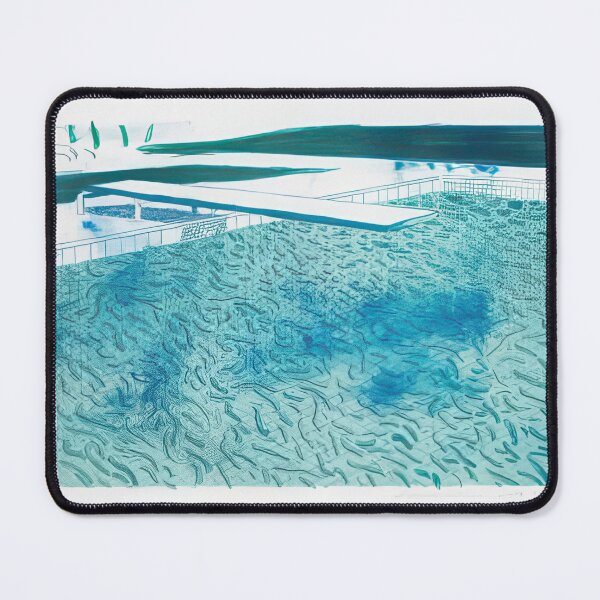 Item preview, David Hockney - Lithograph Of Water Made Of Lines With Two Light Blue Washes - Signed Print by David Hockney undefinedr designed and sold by LILLIANSTRANGEy.