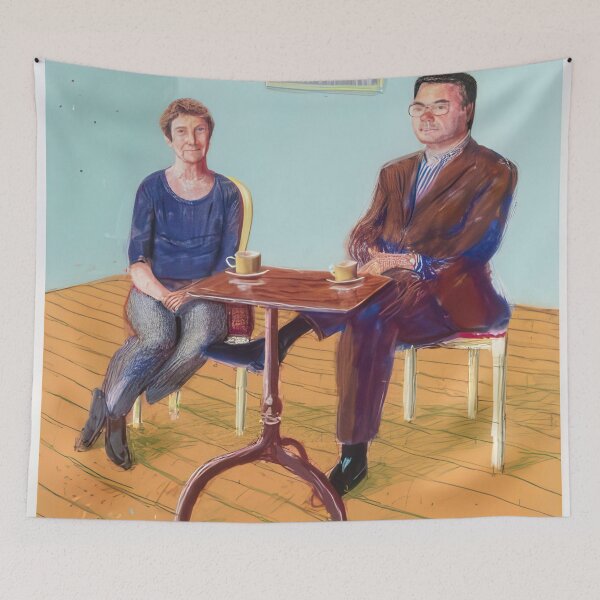 Item preview, David Hockney -  Michelle And John Spike - Signed Print by David Hockney undefinedr designed and sold by LILLIANSTRANGEy.