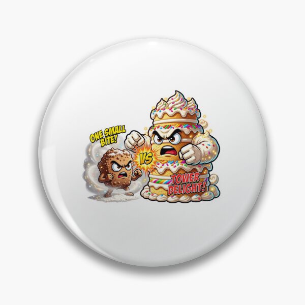 Item preview, Cake Crumb Versus Birthday Cake Scale Sticker designed and sold by Imaginarium of Chaos falcon88 .