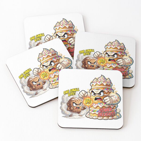 Item preview, Cake Crumb Versus Birthday Cake Scale Sticker designed and sold by Imaginarium of Chaos falcon88 .