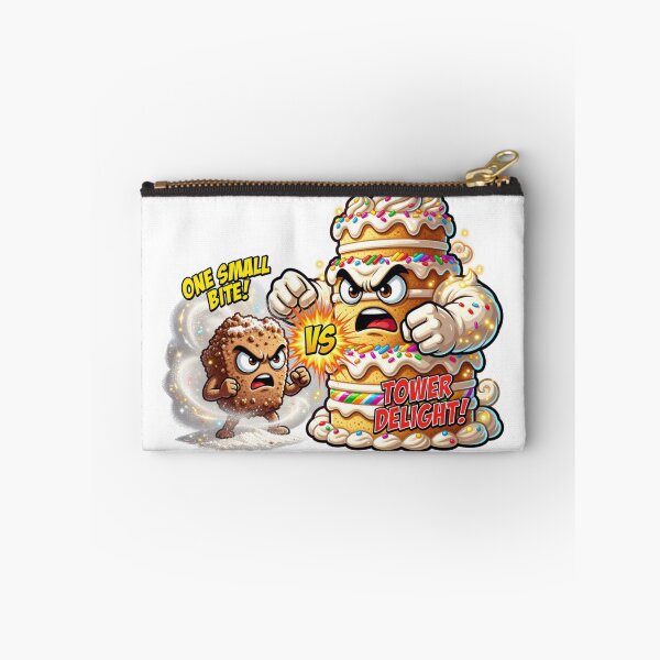 Item preview, Cake Crumb Versus Birthday Cake Scale Sticker designed and sold by Imaginarium of Chaos falcon88 .