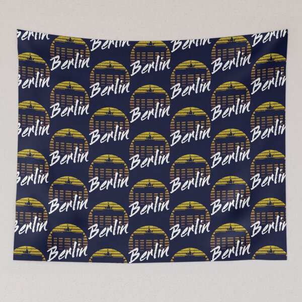 Item preview, Berlin Design Berlin Skyline Vintage Look Sunset Brandenburg Gate Gift Souvenir    designed and sold by bassorickel6.