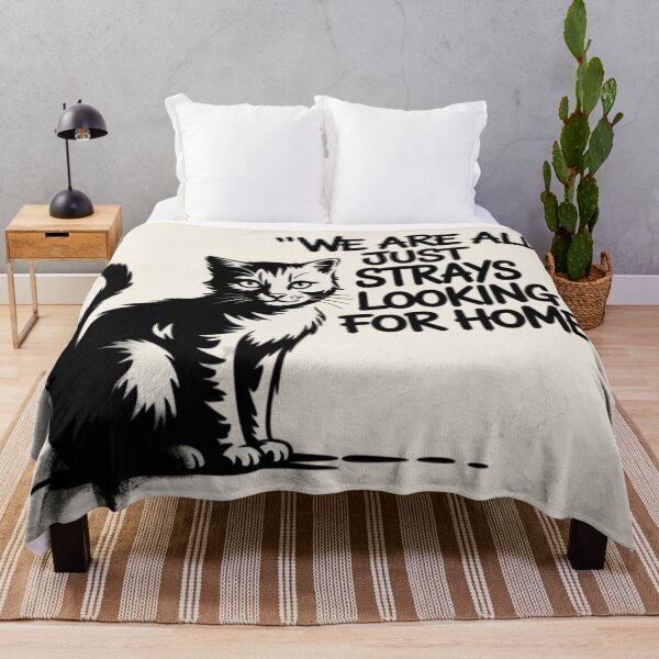 Item preview, Banksy Cat - We are all just strays looking for home designed and sold by 123ks.