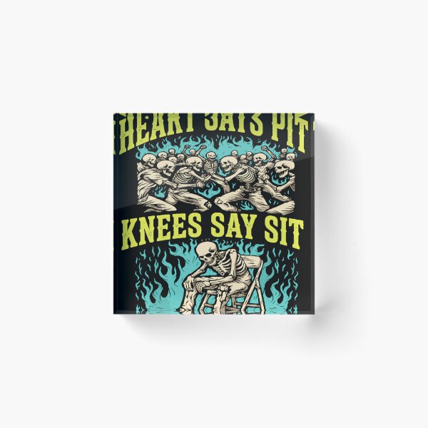 Item preview, Heart Says Pit Knees Say Sit designed and sold by Caresoster.