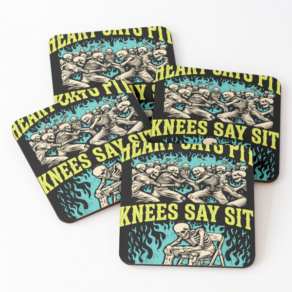 Item preview, Heart Says Pit Knees Say Sit designed and sold by Caresoster.