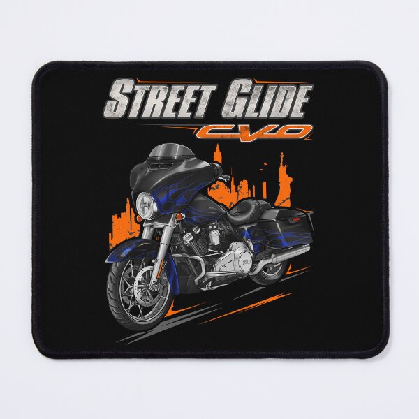 Item preview, Motorcycle Street Glide CVO FLHXSE 2016 Black Licorice & Midnight Cobalt Flames for Motorcycle Riders designed and sold by MotoApparelHub.