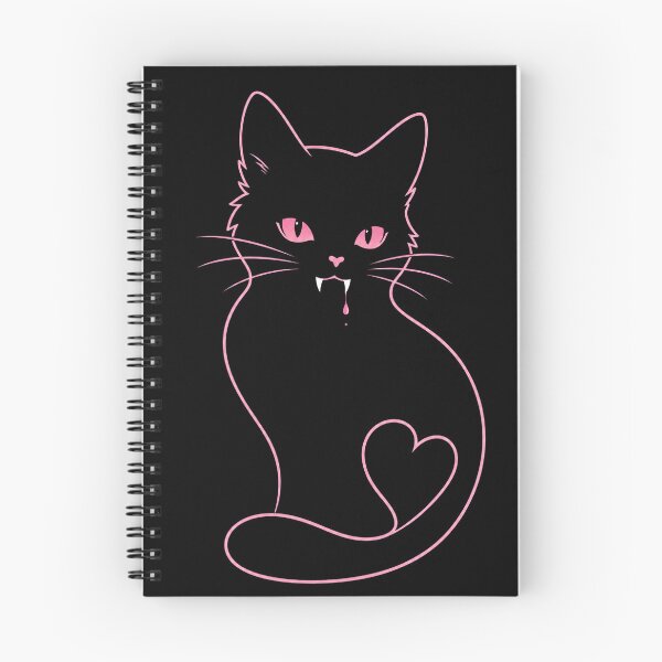 Item preview, Minimalist Vampire Cat - Gothic Line Art  designed and sold by Crystal-Tree.