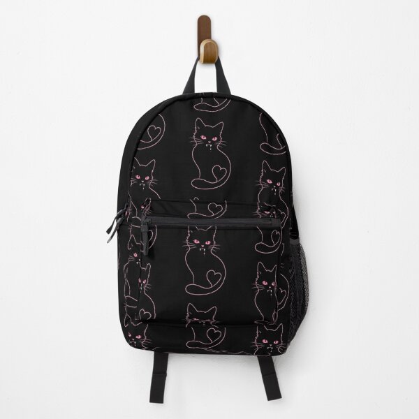 Item preview, Minimalist Vampire Cat - Gothic Line Art designed and sold by Crystal-Tree.