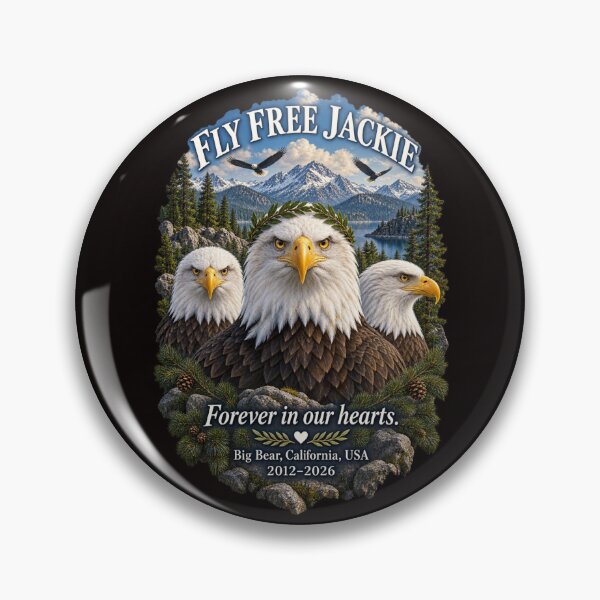 Item preview, Fly Free Jackie Eagle Memorial designed and sold by FrameFlow.