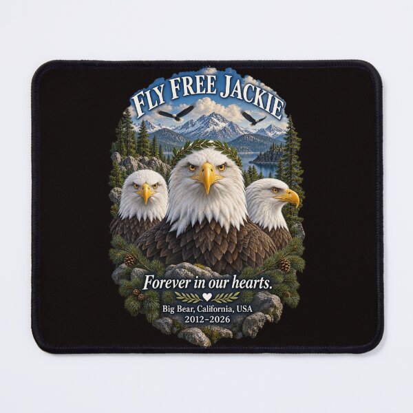 Item preview, Fly Free Jackie Eagle Memorial designed and sold by FrameFlow.