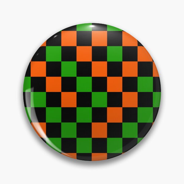 Item preview, Orange Green and Black Checkered Design   designed and sold by PatternTitan.