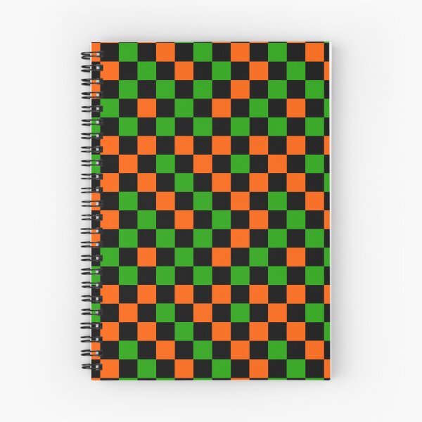 Item preview, Orange Green and Black Checkered Design   designed and sold by PatternTitan.