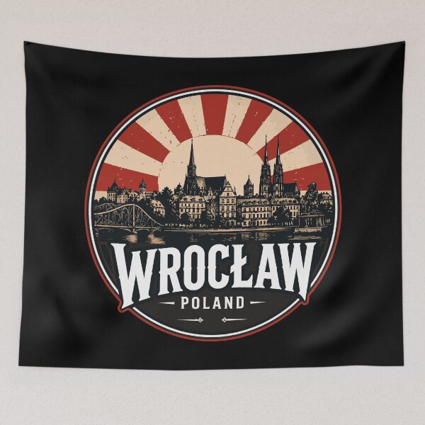 Aperçu de l'œuvre Wroclaw Pologne Vintage créée et vendue par TomFrontierArt.