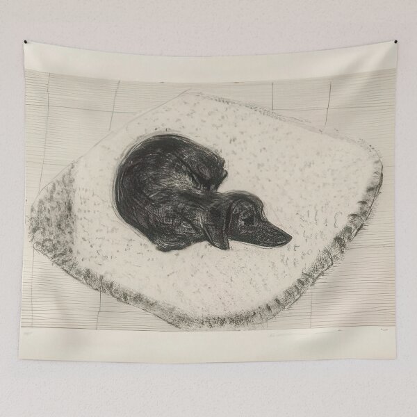 Item preview, David Hockney -  Dog Etching No.  - Signed Print by David Hockney undefinedr designed and sold by LILLIANSTRANGEy.