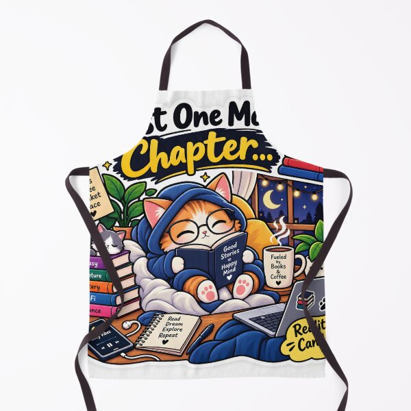 Item preview, Just One More Chapter Cozy Cat Book Lover Sticker designed and sold by GenZStickerHub1.