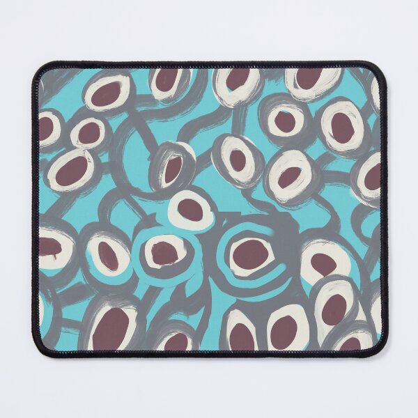 Item preview, Teal Retro Circle Pattern - Abstract Mid Century Modern Print designed and sold by CaramelCo.