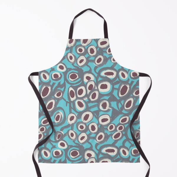 Item preview, Teal Retro Circle Pattern - Abstract Mid Century Modern Print designed and sold by CaramelCo.