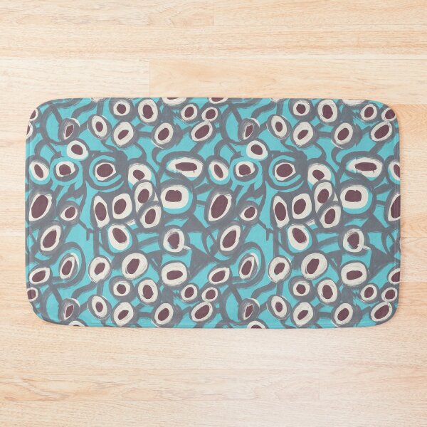 Item preview, Teal Retro Circle Pattern - Abstract Mid Century Modern Print designed and sold by CaramelCo.