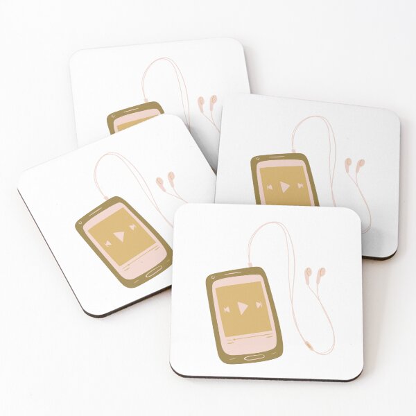 Item preview, Retro Music Player – Vintage Earphones Illustration designed and sold by LunaVales.