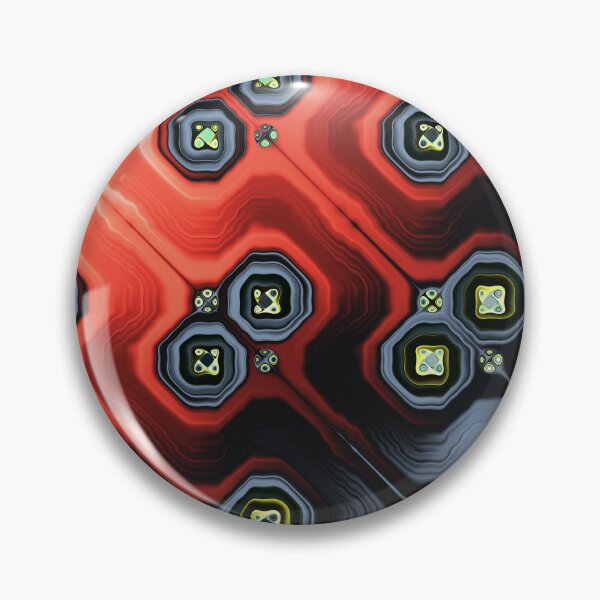 Item preview, Geometric Circuit Pattern in Red and Slate designed and sold by pinkal.