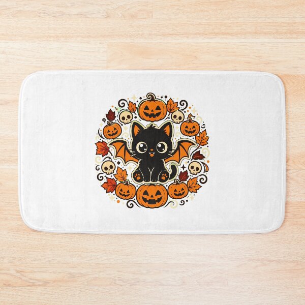 Item preview, Spooky Cat Pumpkin Halloween Black Cat designed and sold by chattsuede.