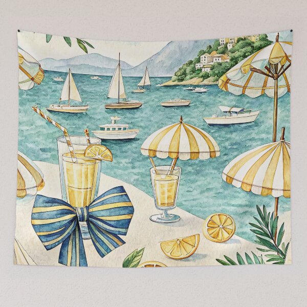 Item preview, Coastal Lemon Yacht Club designed and sold by Storybook Botanica.
