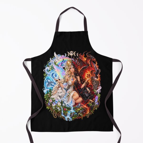 Item preview, Goddess of All Elements – Divine Balance of Light and Darkness designed and sold by TroviTutto.