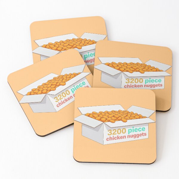 Item preview, 3200 Piece Chicken Nuggets Box - Funny Fast Food Meme Art designed and sold by Silly Goose Party.