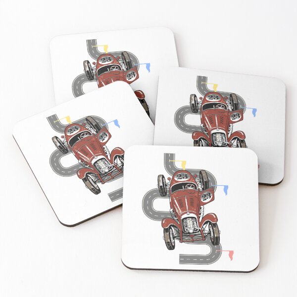 Item preview, Vintage Red Hot Rod Race Car Number 23 designed and sold by unboxedbyJuls.