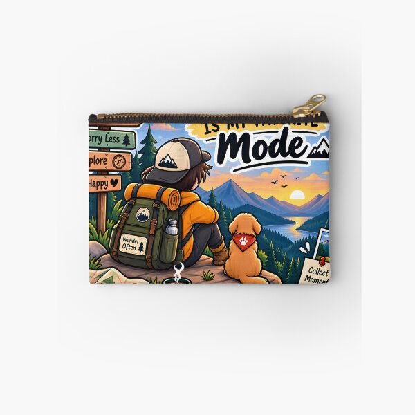 Item preview, Offline Is My Favorite Mode Hiking Adventure Sticker designed and sold by GenZStickerHub1.