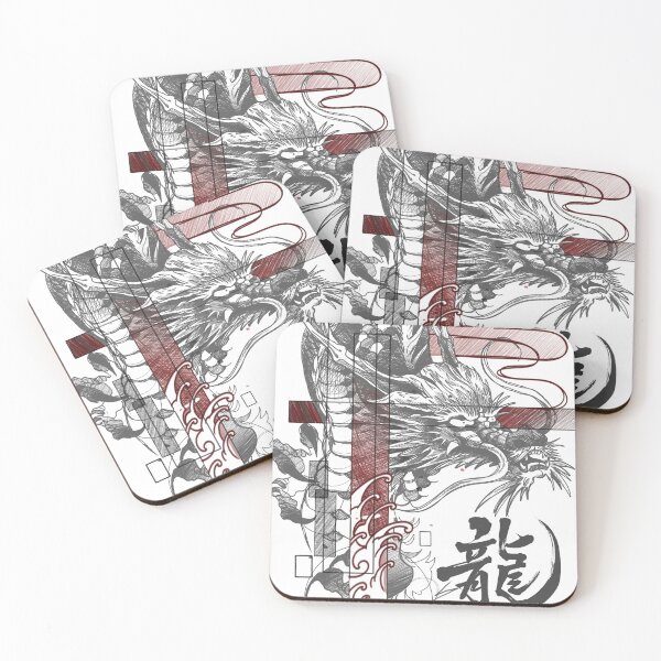 Item preview, Japanese dragon in my style. designed and sold by Inked T.