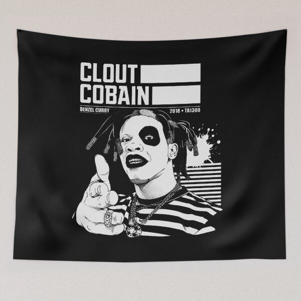 Item preview, Clout Cobain Denzel Curry Retro Rapper Portrait designed and sold by Emilyphilipp.
