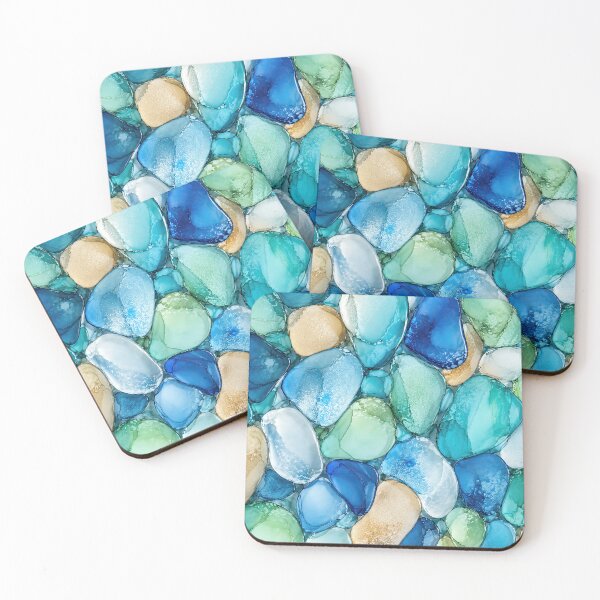 Item preview, Aruba Sea Glass – Caribbean Coastal Abstract designed and sold by newnomads-art.