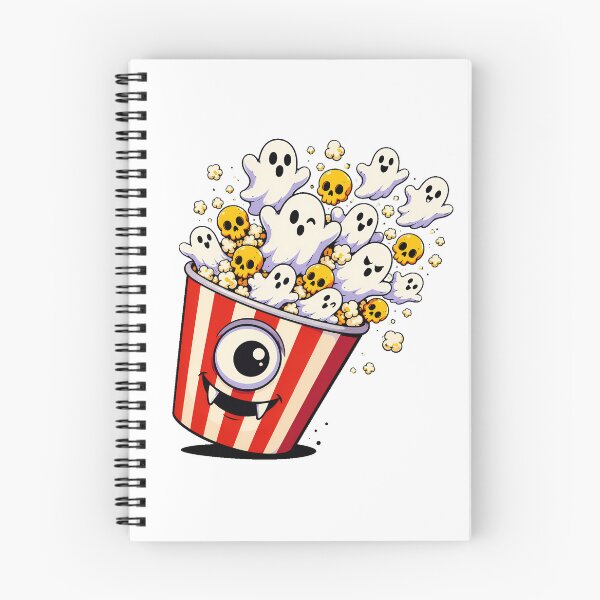 Item preview, Halloween Monster Popcorn Bucket Spooky Cinema Ghost designed and sold by chattsuede.