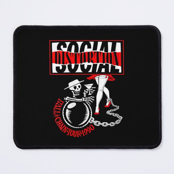 Item preview, Social Distortion Ball And Chain Typography Design designed and sold by MichaelReed-Art.