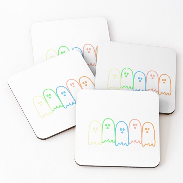 Item preview, Minimalist Neon Rainbow Ghost Squad Retro Spooky Season designed and sold by Aesthetic Crew.