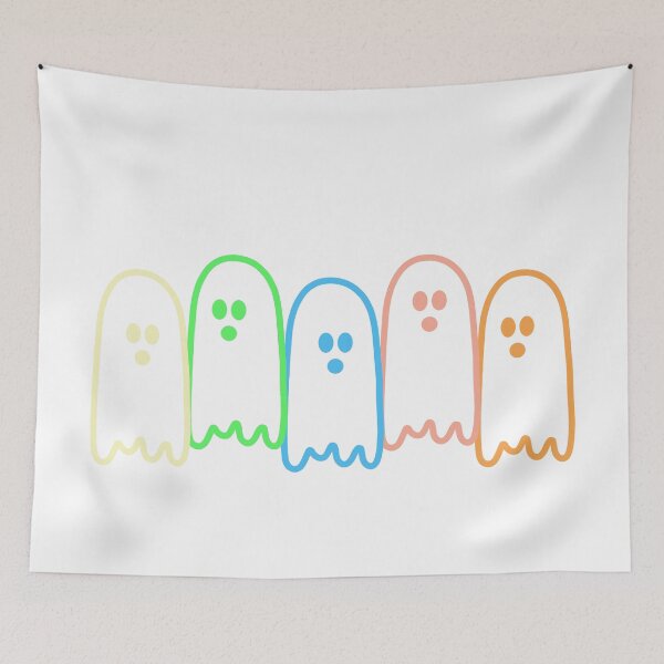 Item preview, Minimalist Neon Rainbow Ghost Squad Retro Spooky Season designed and sold by Aesthetic Crew.