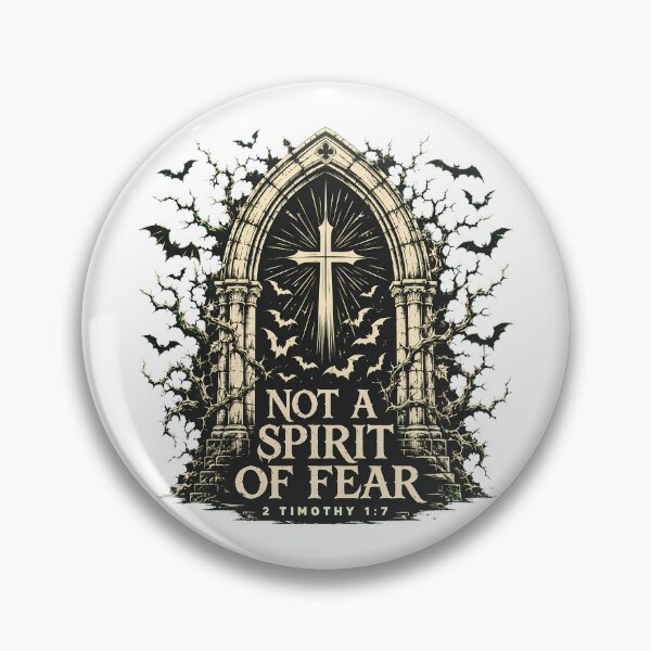 Item preview, Gothic Bible Verse Cross Not A Spirit Of Fear designed and sold by chattsuede.