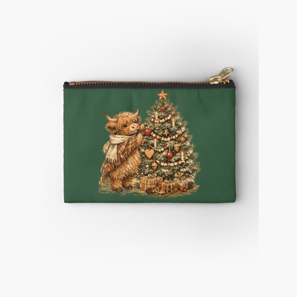 Item preview, Highland Cow Decorating Cozy Christmas Tree Farmhouse Gift designed and sold by Artycom.