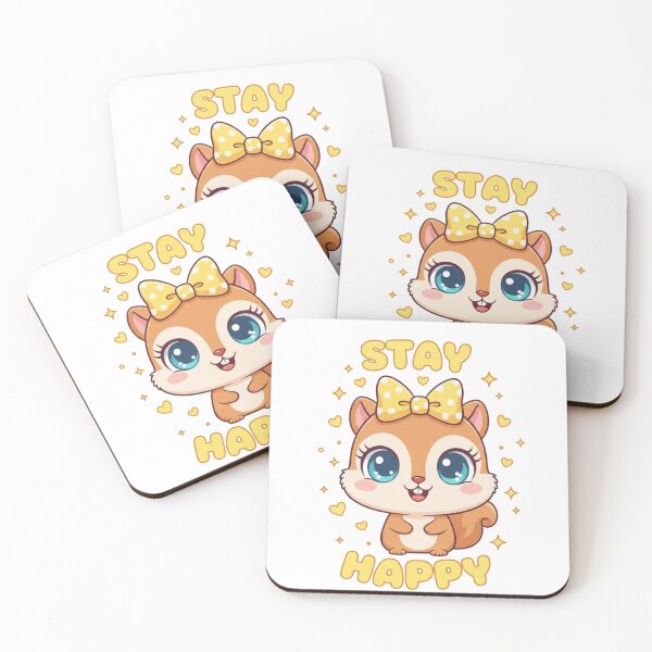Item preview, Stay Happy - Cute Squirrel designed and sold by rawaart1.
