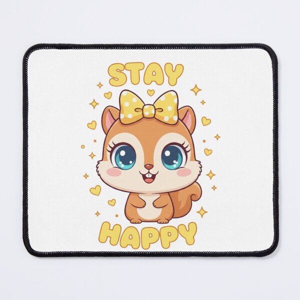 Item preview, Stay Happy - Cute Squirrel designed and sold by rawaart1.