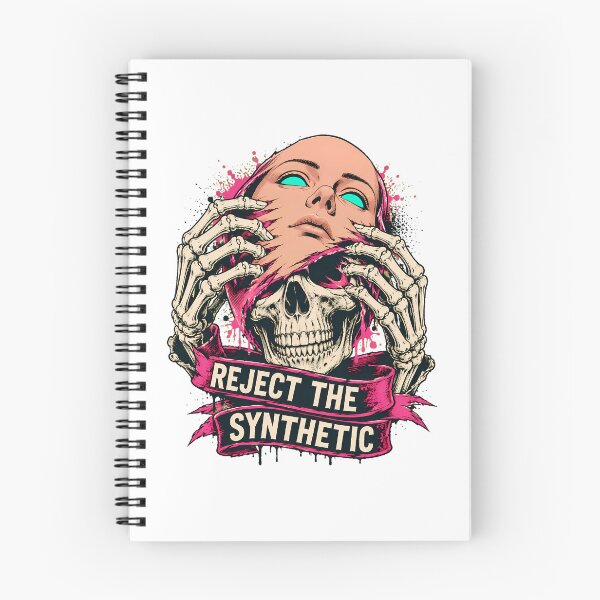 Item preview, Reject The Synthetic Skull Dark Dystopian Horror designed and sold by chattsuede.