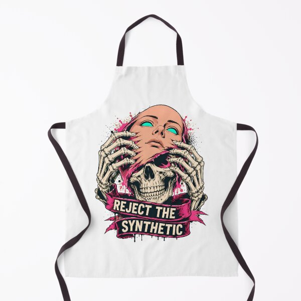 Item preview, Reject The Synthetic Skull Dark Dystopian Horror designed and sold by chattsuede.