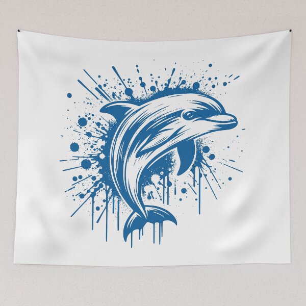 Item preview, Dolphin jumping out of the sea t-shirt and stickers  designed and sold by Knowvhere.