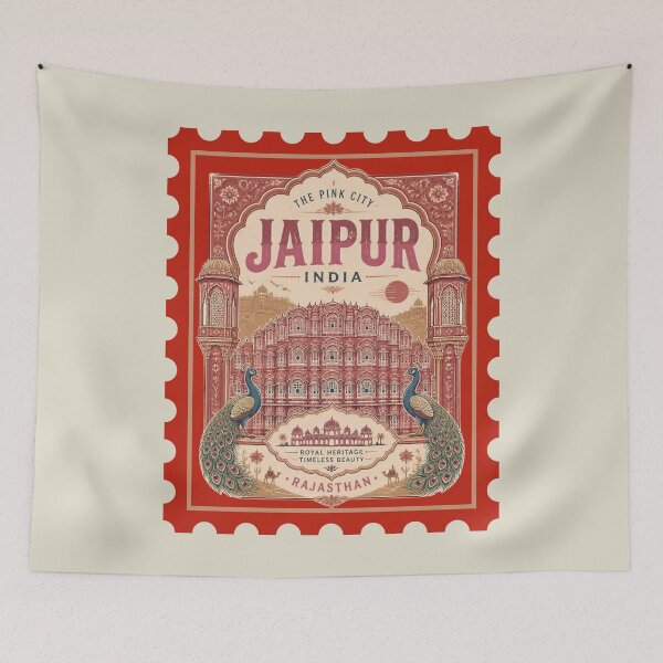 Item preview, Jaipur India T-Shirt – Pink City Rajasthan Travel Souvenir, Indian Heritage & Jaipur City Gift ver 3 designed and sold by mndesignworx.