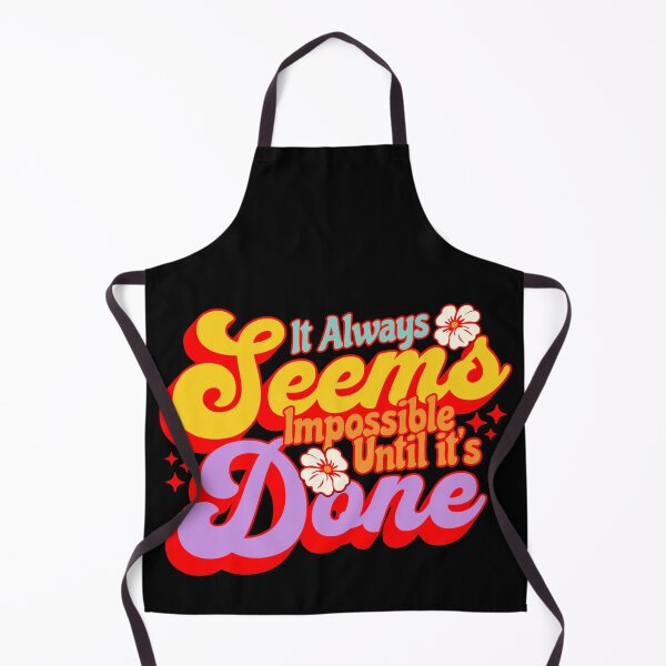 Item preview, It Always Seems Impossible Retro T-Shirt, 70s Positivity Quote designed and sold by baretyas.