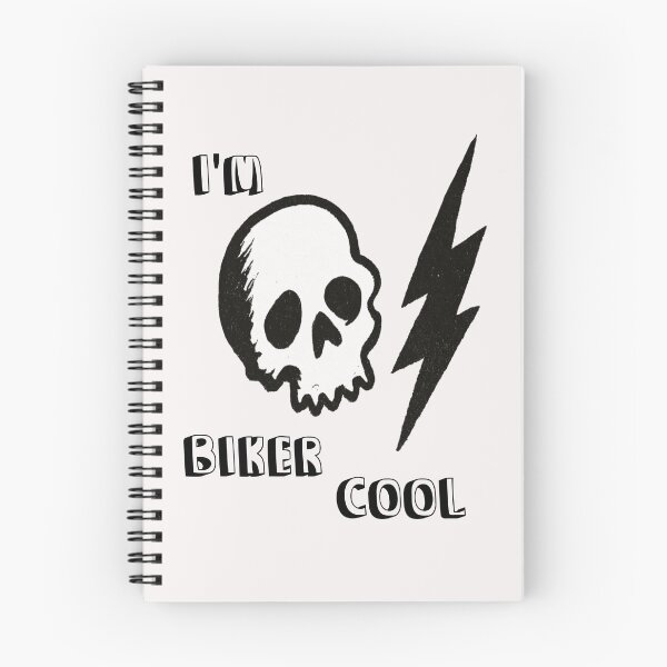 Item preview, I'm Biker Cool Skull Lightning Bolt Motorcycle Rebel Sarcasm Vintage Tough Guy Attitude designed and sold by Ignorant-Artist.