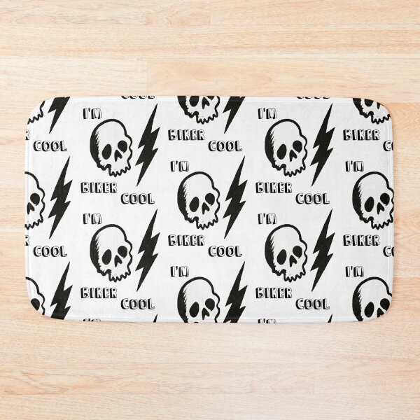 Item preview, I'm Biker Cool Skull Lightning Bolt Motorcycle Rebel Sarcasm Vintage Tough Guy Attitude designed and sold by Ignorant-Artist.