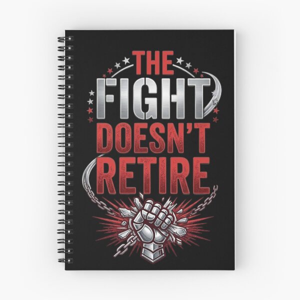 Item preview, The Fight Doesn't Retire Resilient Fist Motivational Graphic T-Shirt designed and sold by Style2Vie.